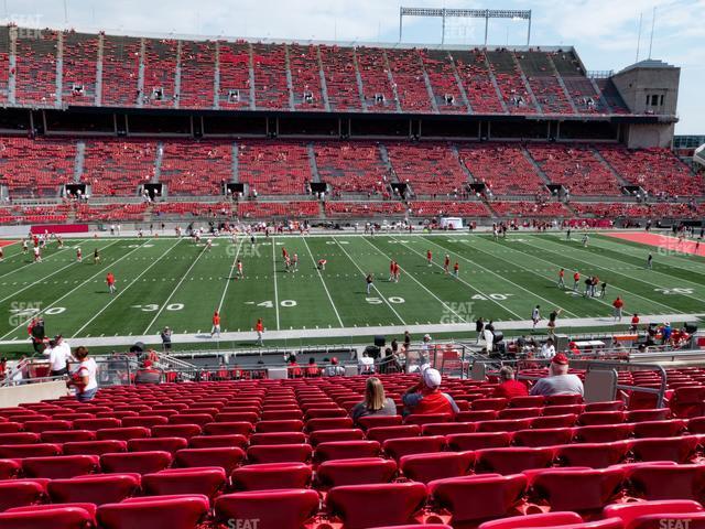 Seating view for Ohio Stadium Section Club 2