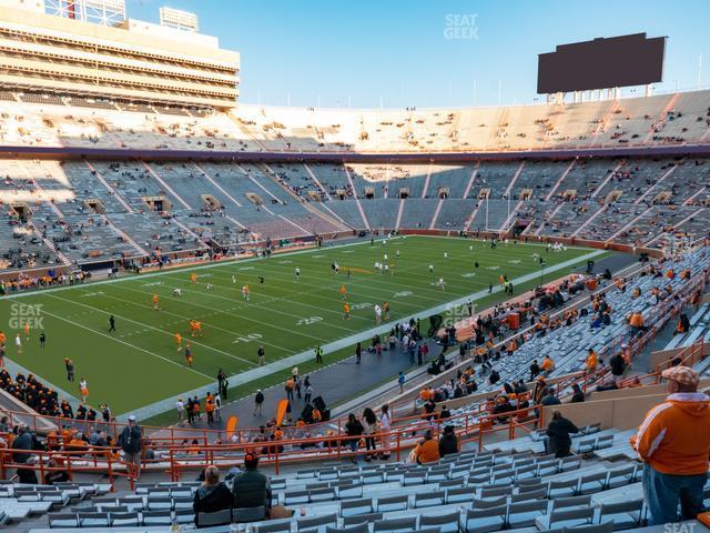 Seating view for Neyland Stadium Section X 3