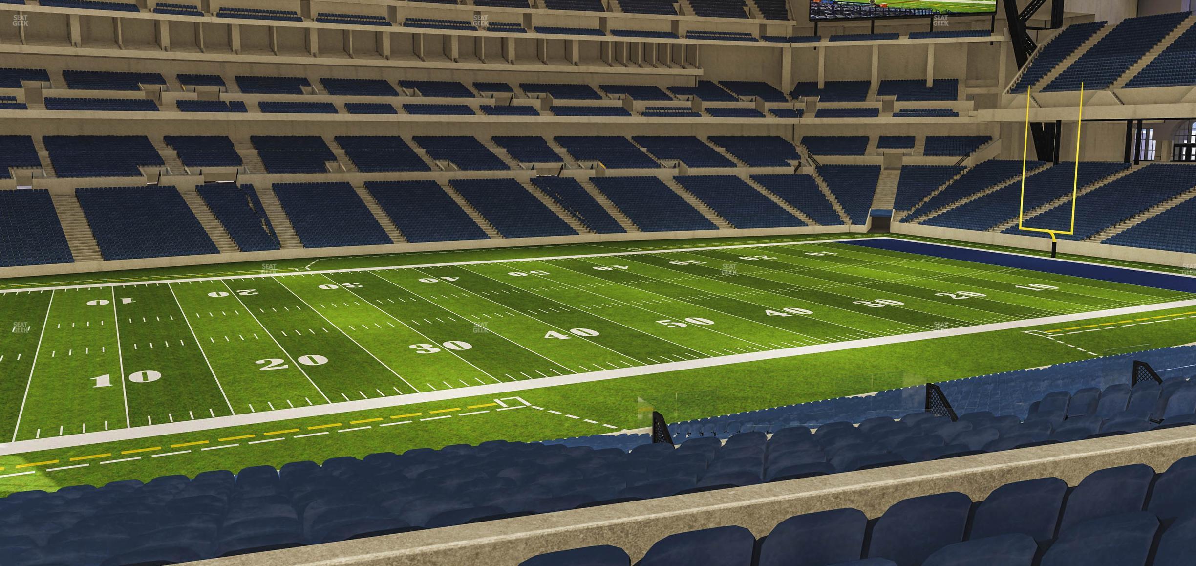 Seating view for Lucas Oil Stadium Section 216