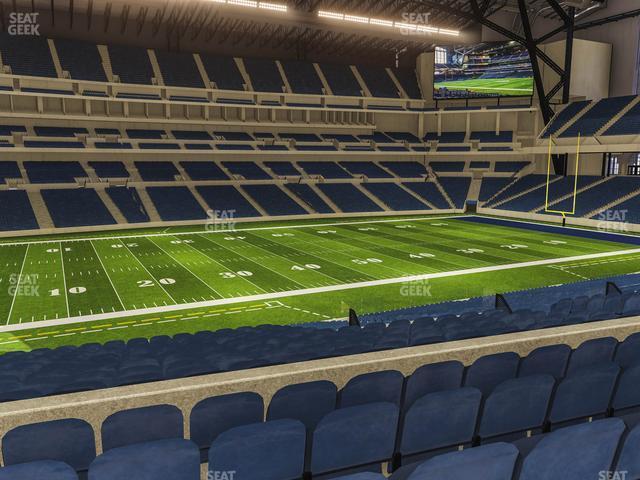 Seating view for Lucas Oil Stadium Section 216