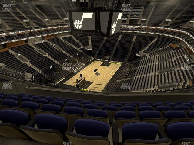 Seating view for Delta Center Section 139