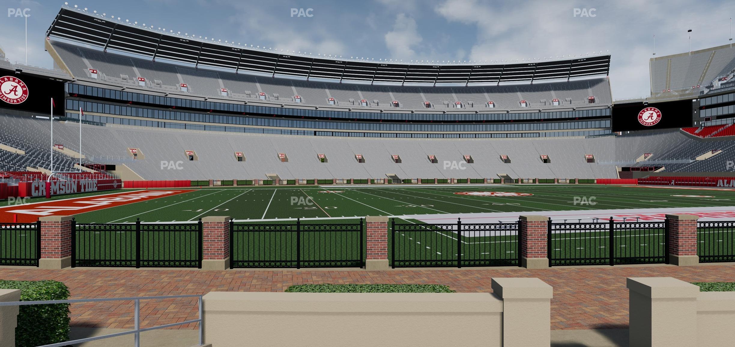 Seating view for Bryant Denny Stadium Section K