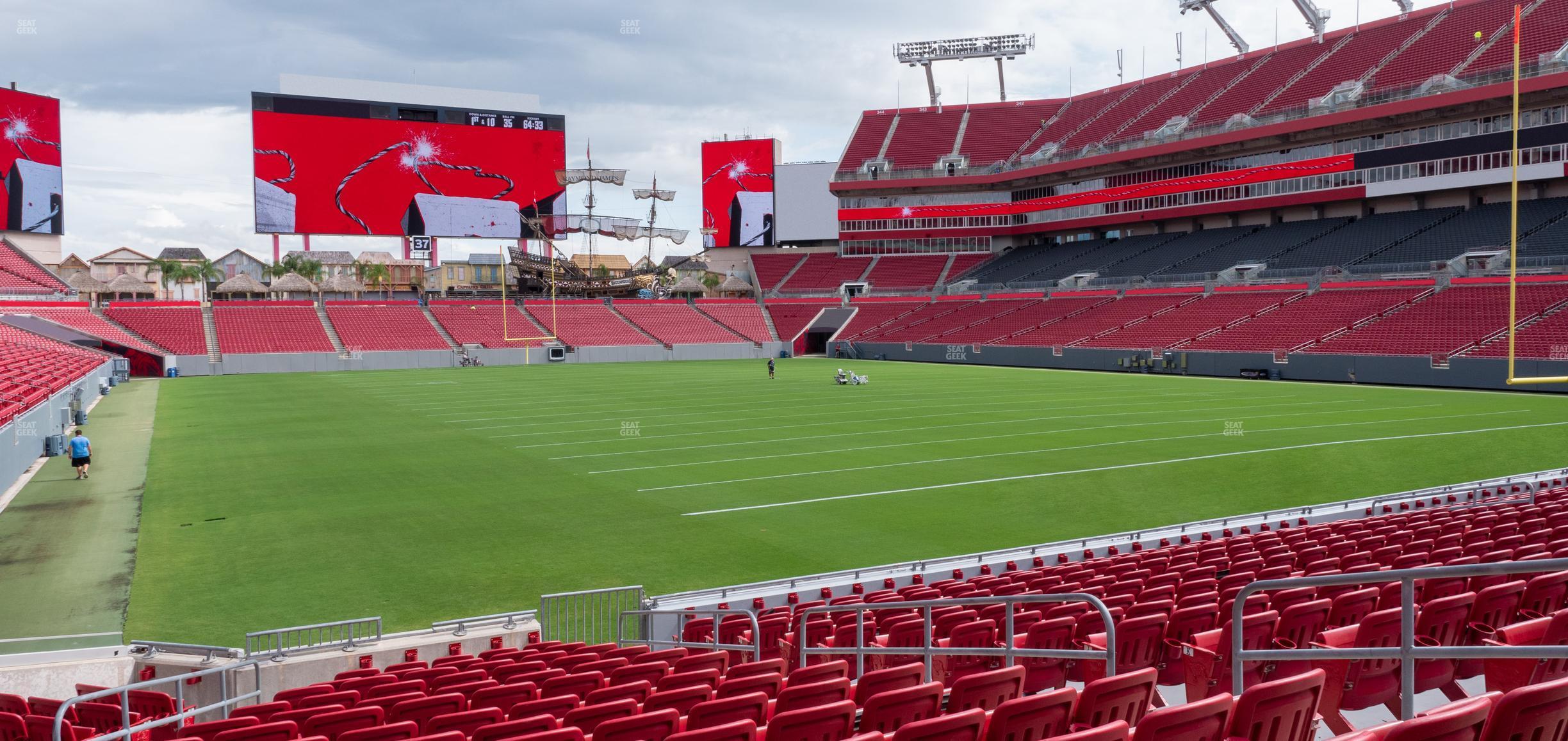 Seating view for Raymond James Stadium Section 120