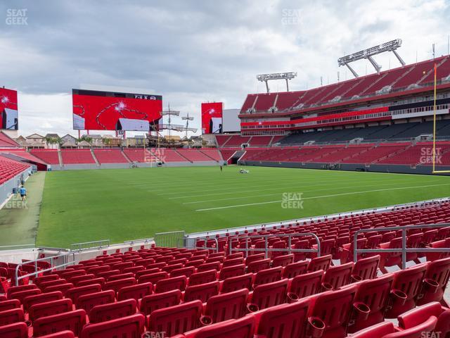 Seating view for Raymond James Stadium Section 120