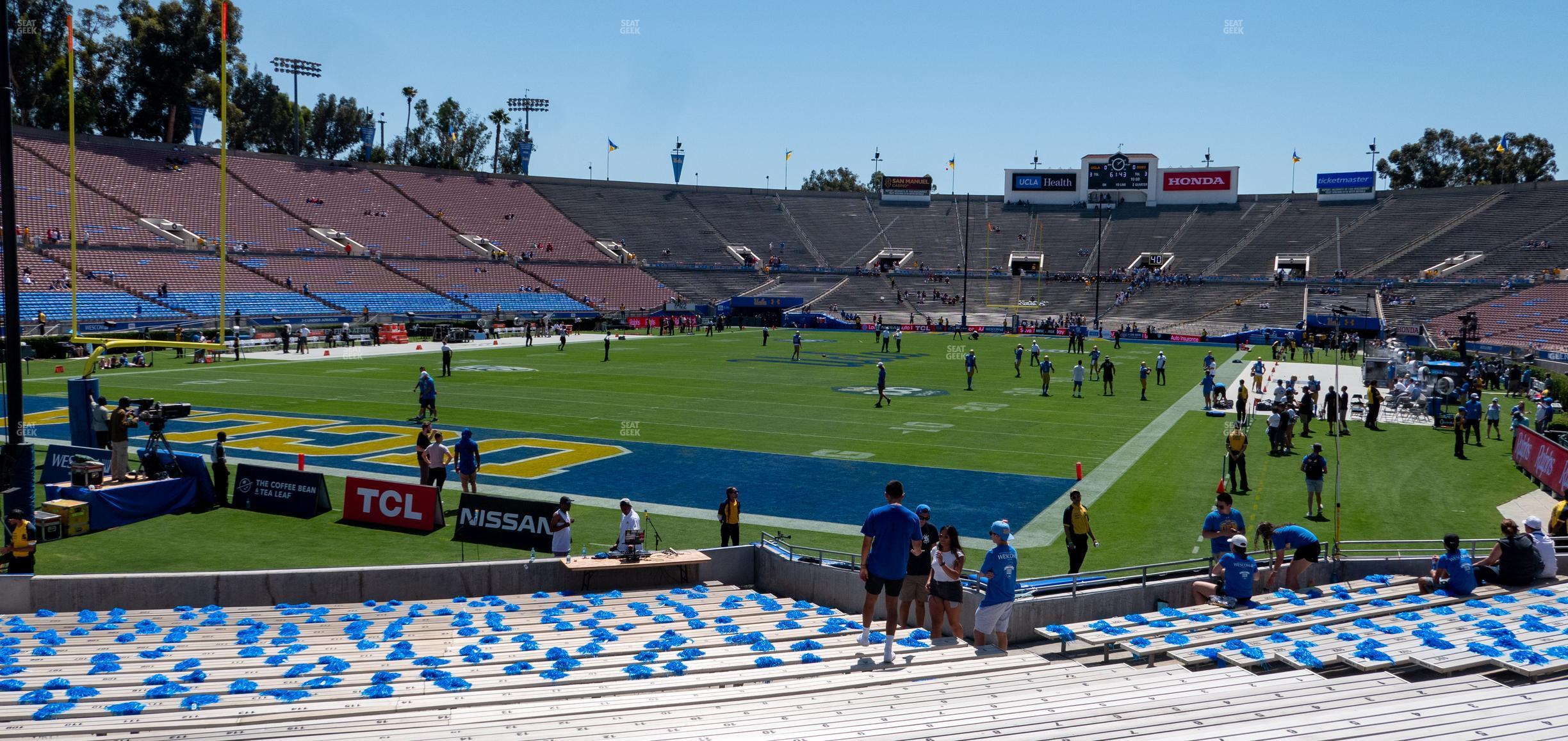 Seating view for Rose Bowl Stadium Section Lower 13