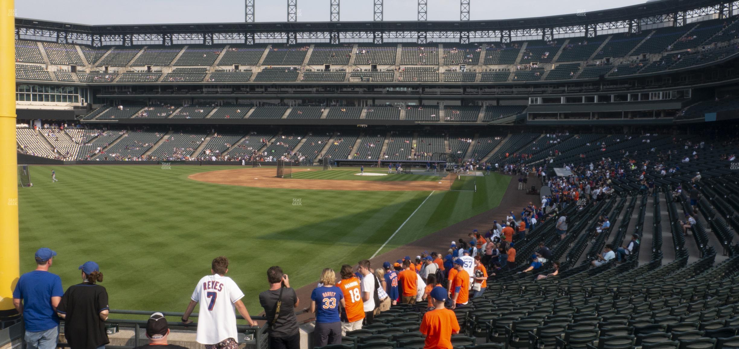 Seating view for Coors Field Section 150