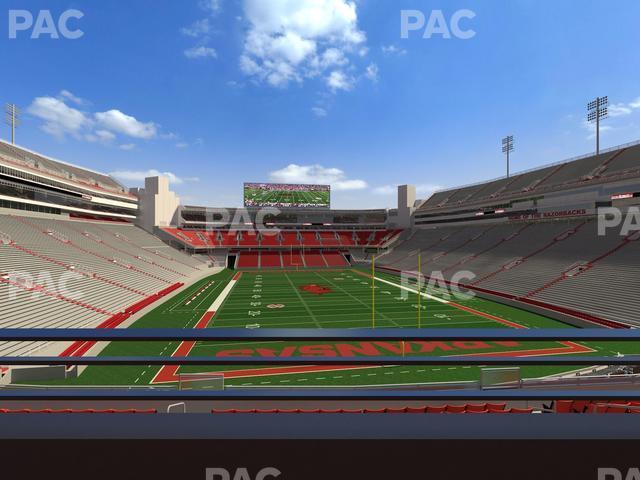 Seating view for Razorback Stadium Section Suite 15