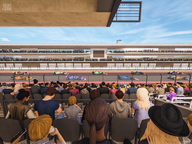 Seating view for Circuit of The Americas Section Main Grandstand Mezzanine 17 B