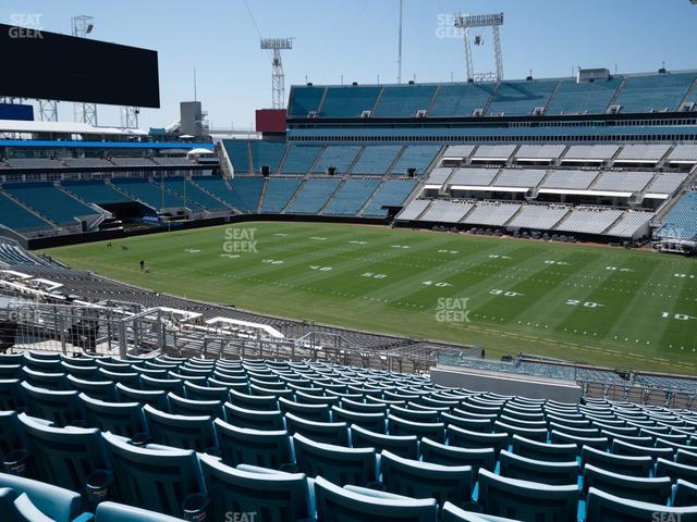 Seating view for EverBank Stadium Section 233