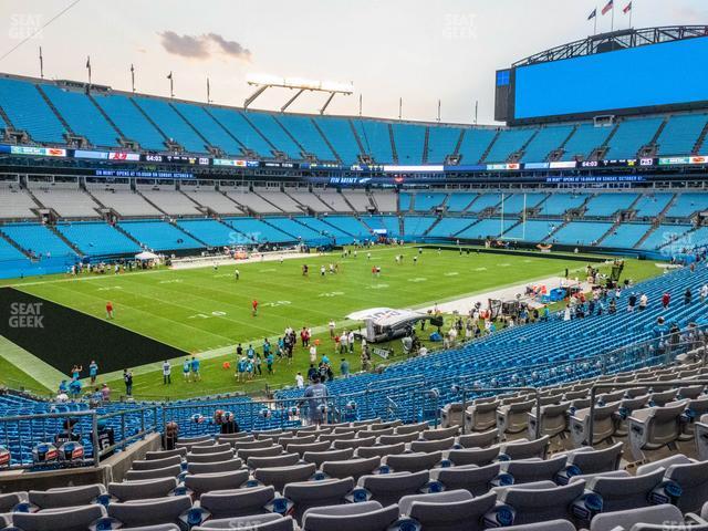 Seating view for Bank of America Stadium Section 322