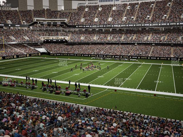 Seating view for Caesars Superdome Section 217