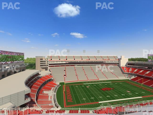 Seating view for Razorback Stadium Section 507