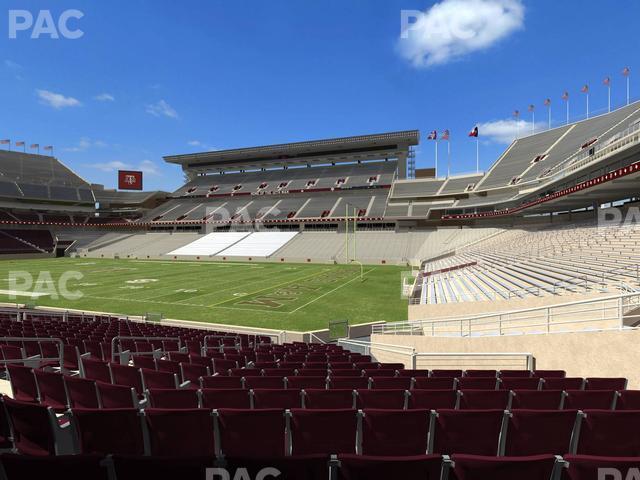 Seating view for Kyle Field Section Field Box 1