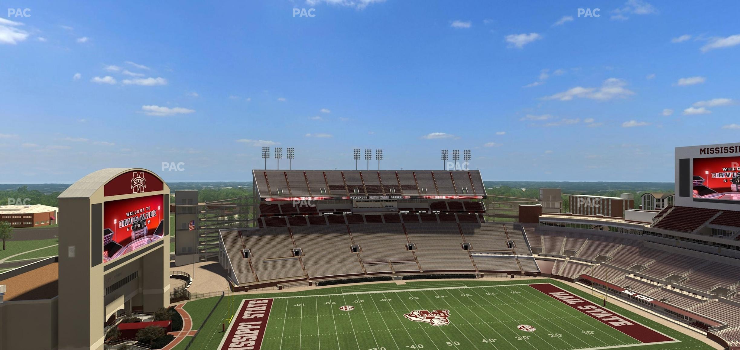 Seating view for Davis Wade Stadium Section 338