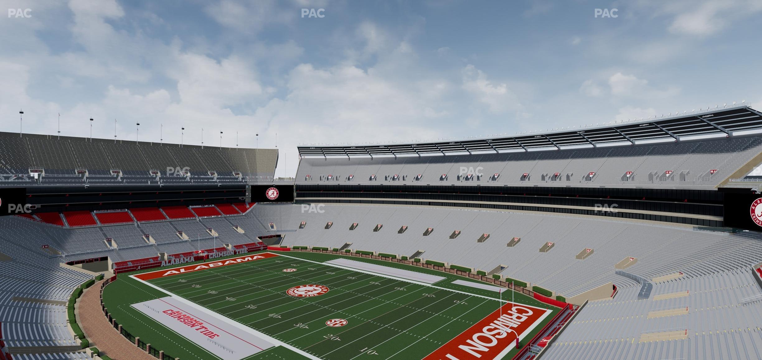 Seating view for Bryant Denny Stadium Section U 3 B