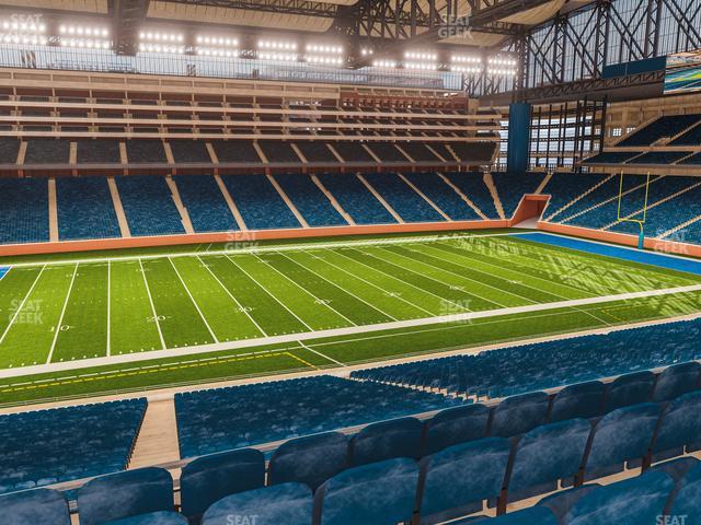 Seating view for Ford Field Section Club 228