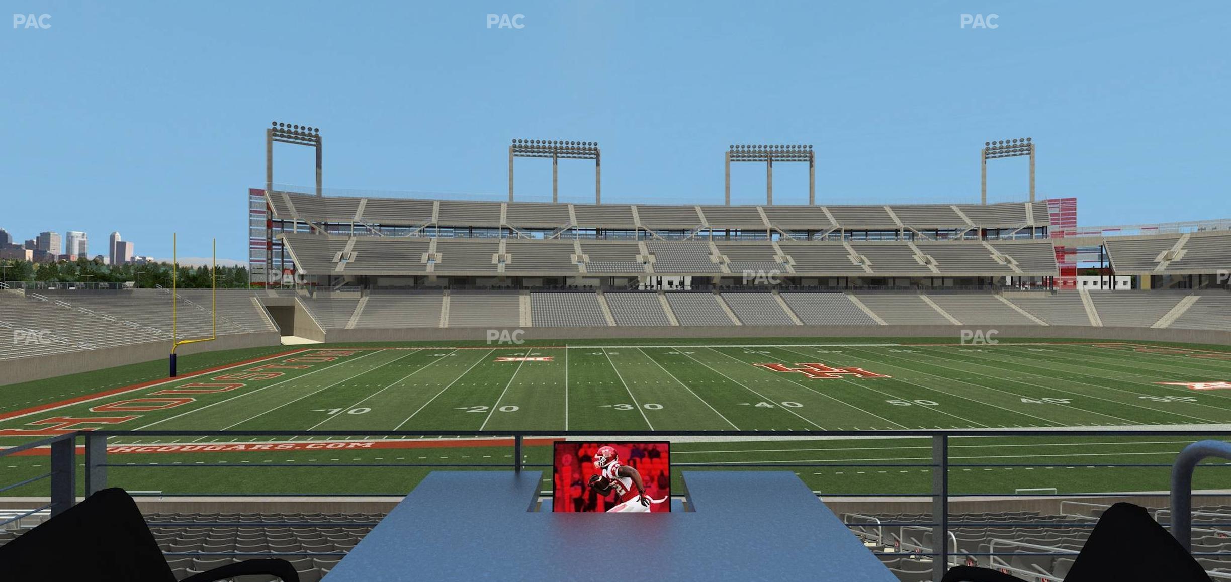 Seating view for TDECU Stadium Section Loge Box 18