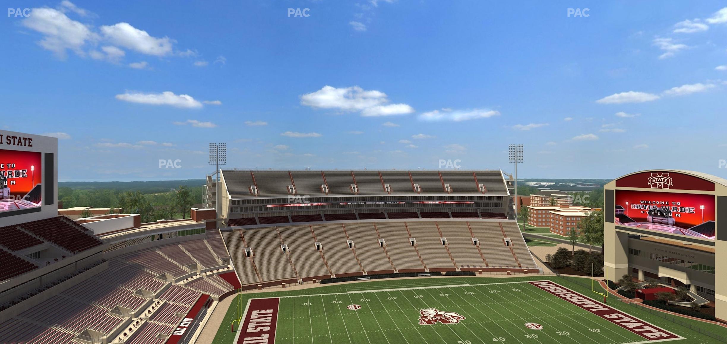 Seating view for Davis Wade Stadium Section 311