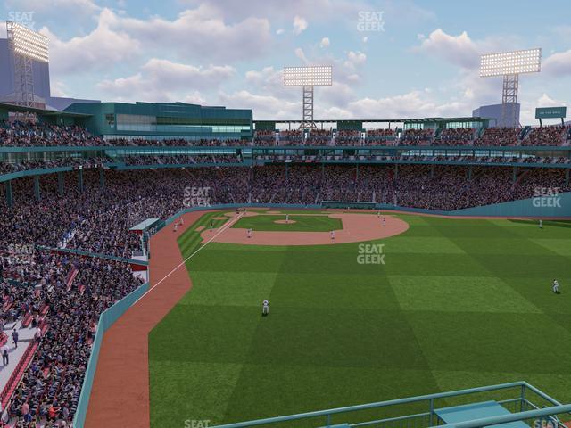 Seating view for Fenway Park Section Right Field Roof Deck Table 303