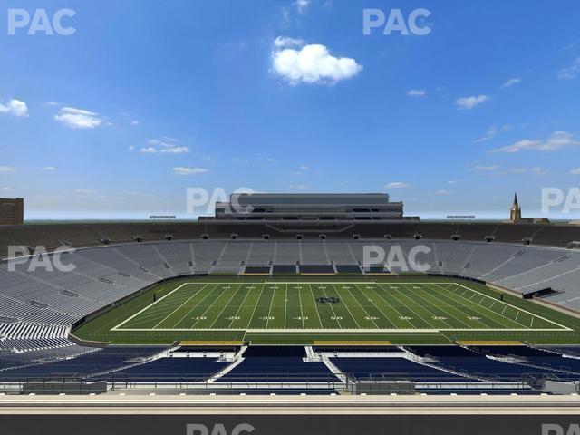 Seating view for Notre Dame Stadium Section Corbett Club 710