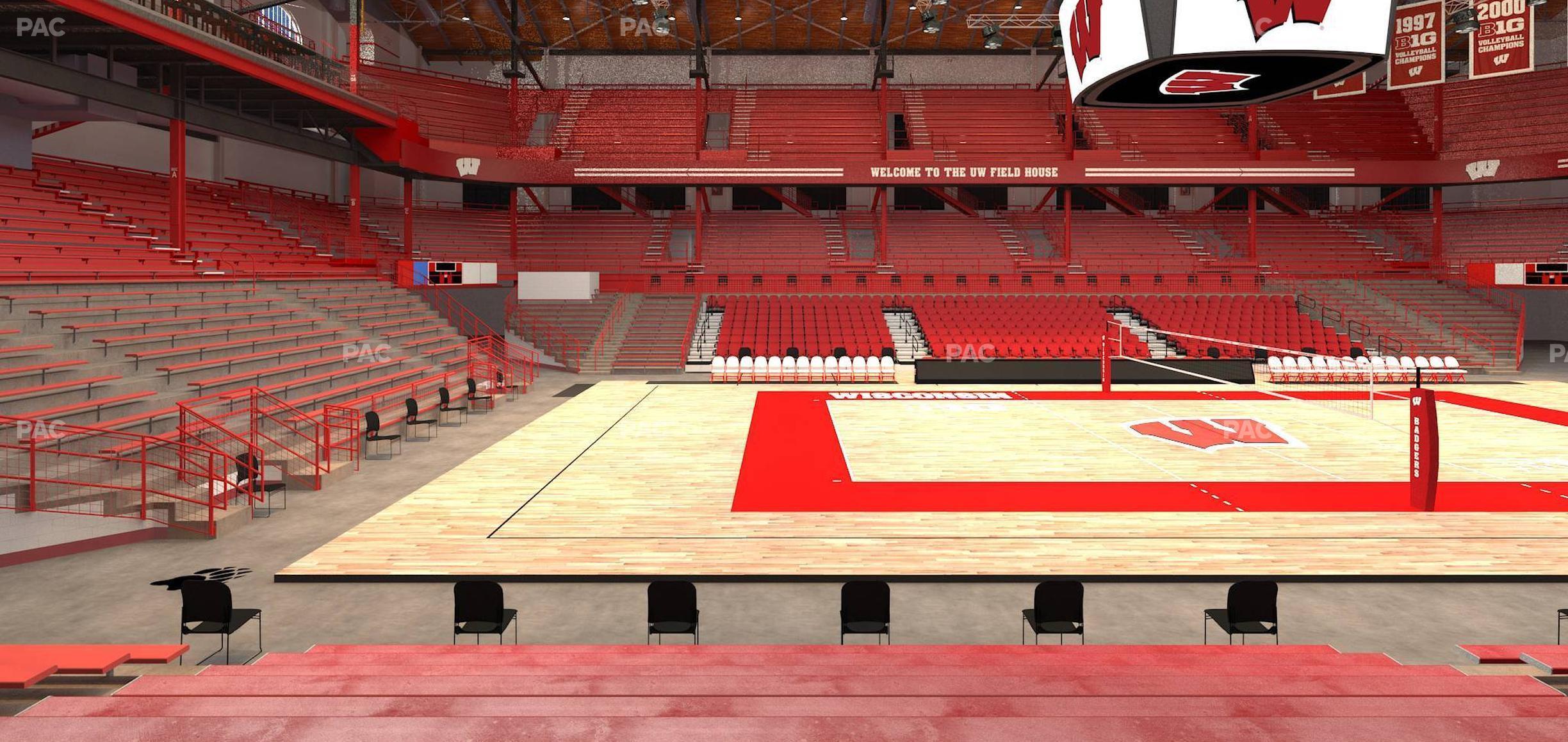 Seating view for Wisconsin Field House Section S