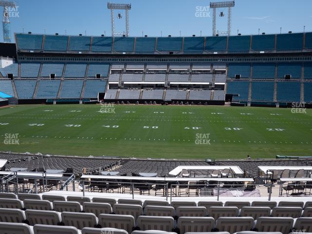 Seating view for EverBank Stadium Section Gallagher Club 109