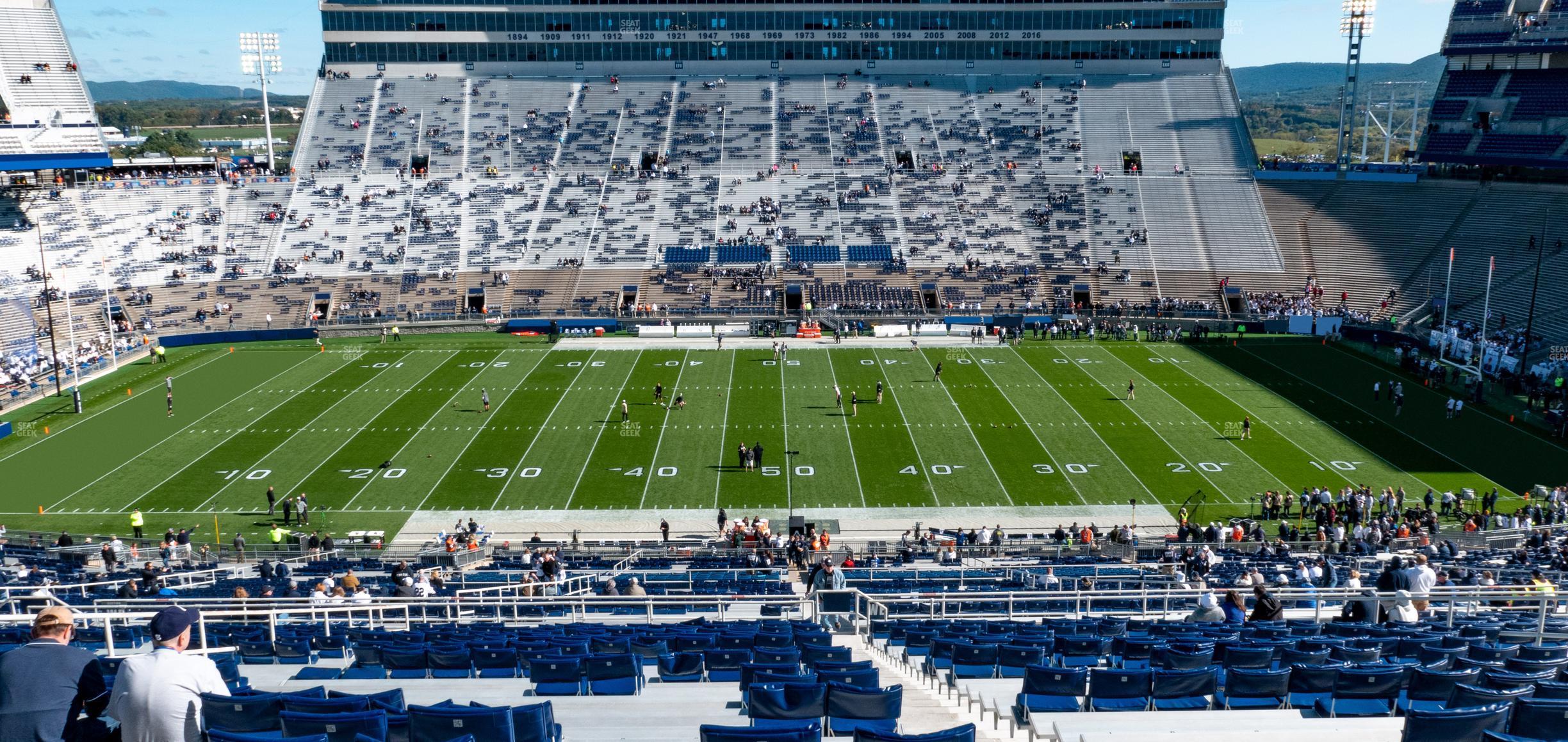 Seating view for Beaver Stadium Section West E Upper