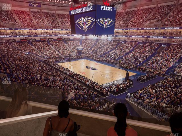 Seating view for Smoothie King Center Section Suite 256