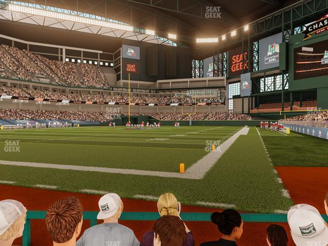 Seating view for Chase Field Section A