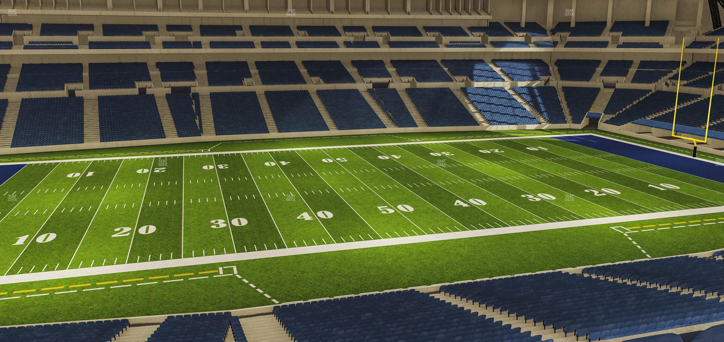 Seating view for Lucas Oil Stadium Section 342