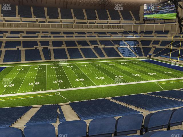 Seating view for Lucas Oil Stadium Section 342