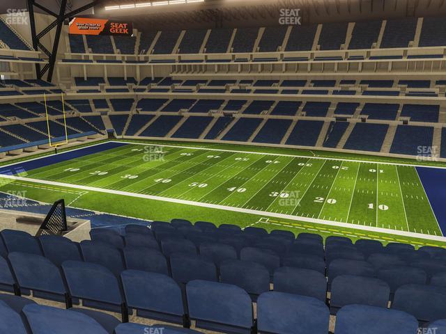 Seating view for Lucas Oil Stadium Section 410