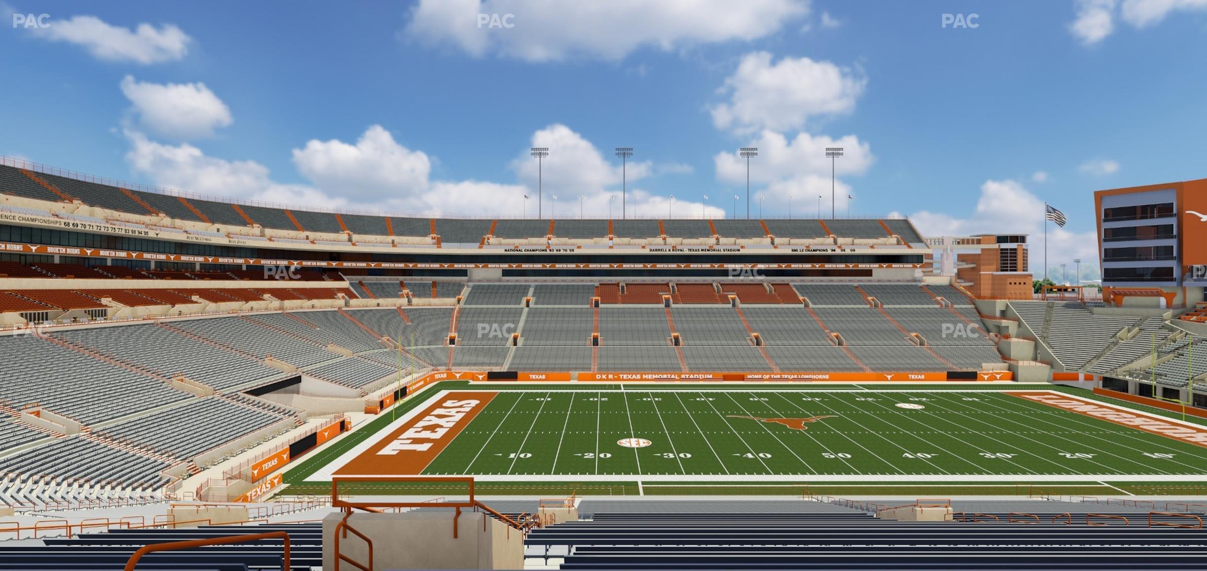 Seating view for Darrell K Royal - Texas Memorial Stadium Section 6