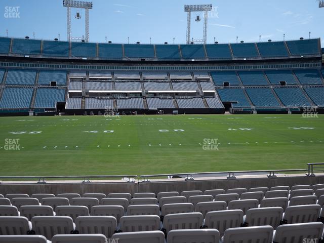 Seating view for EverBank Stadium Section Gallagher Club 10