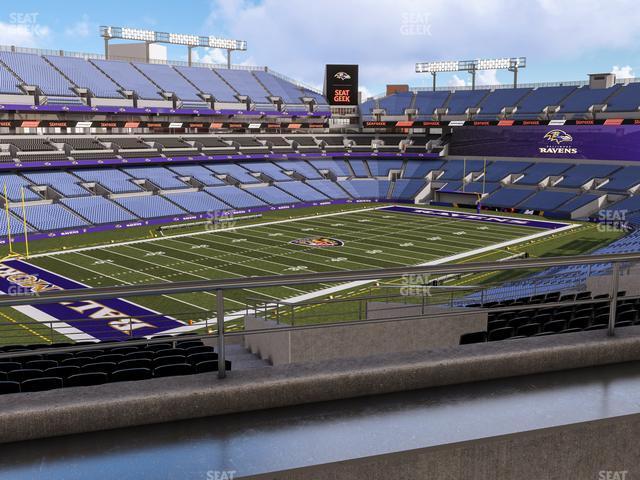 Seating view for M&T Bank Stadium Section Suite 369