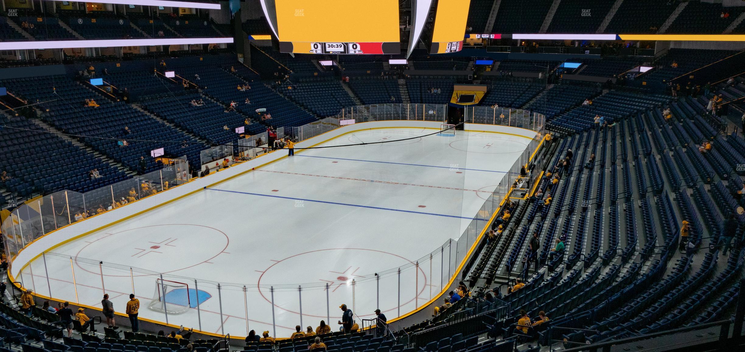 Seating view for Bridgestone Arena Section 203