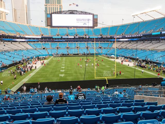 Seating view for Bank of America Stadium Section 202