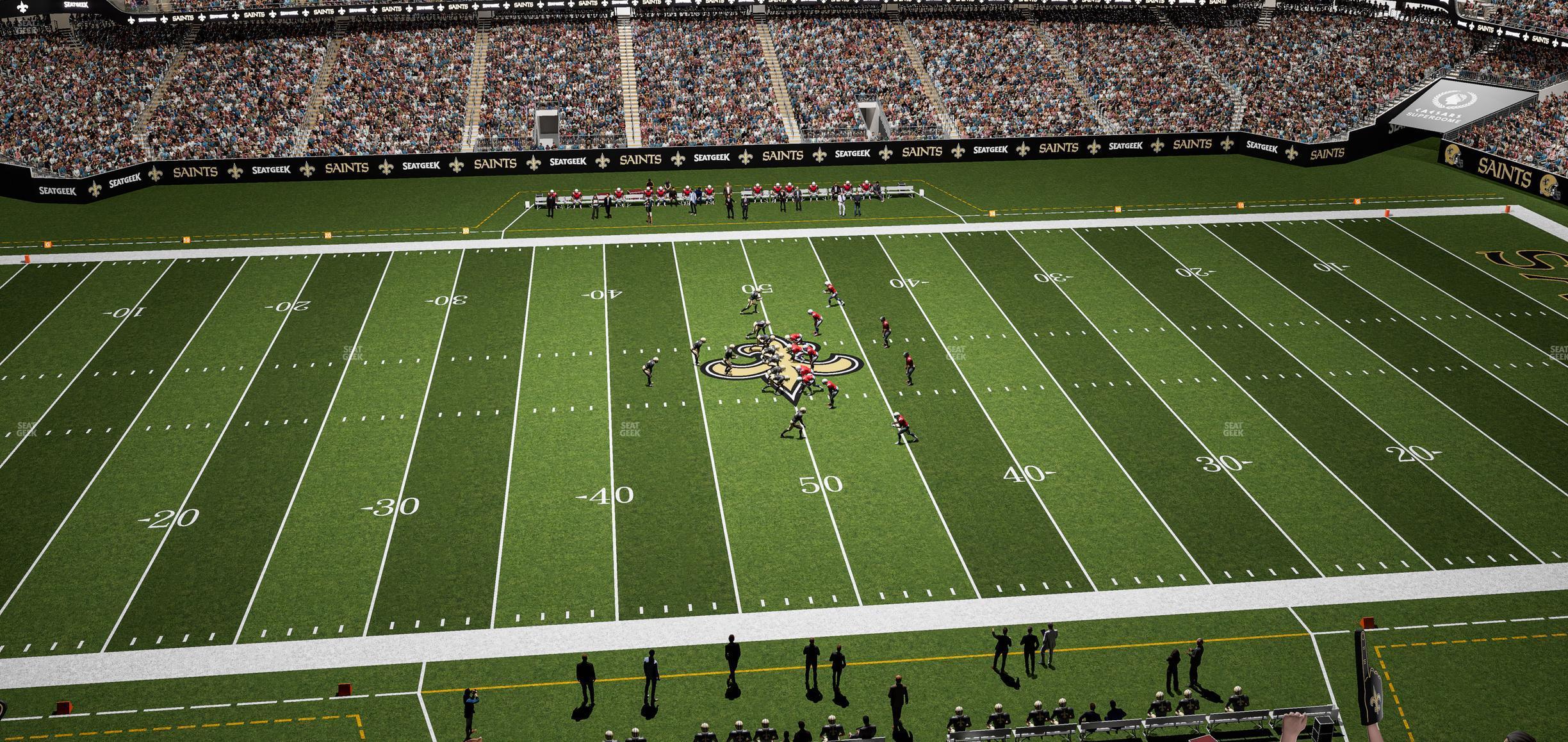 Seating view for Caesars Superdome Section 641