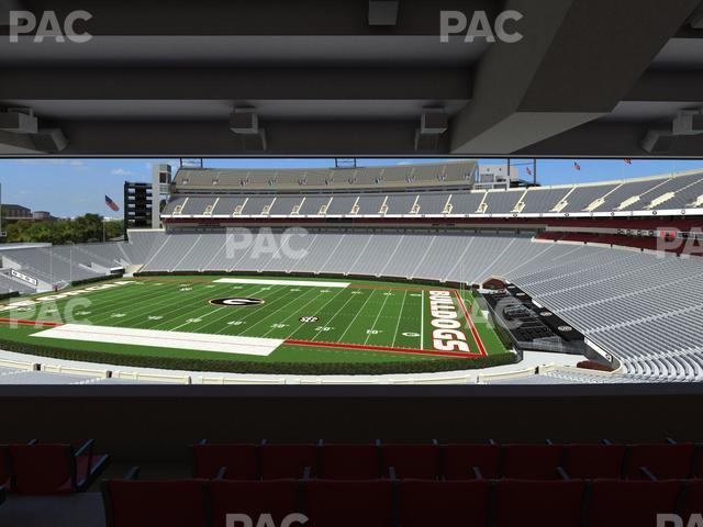 Seating view for Sanford Stadium Section South Club 228