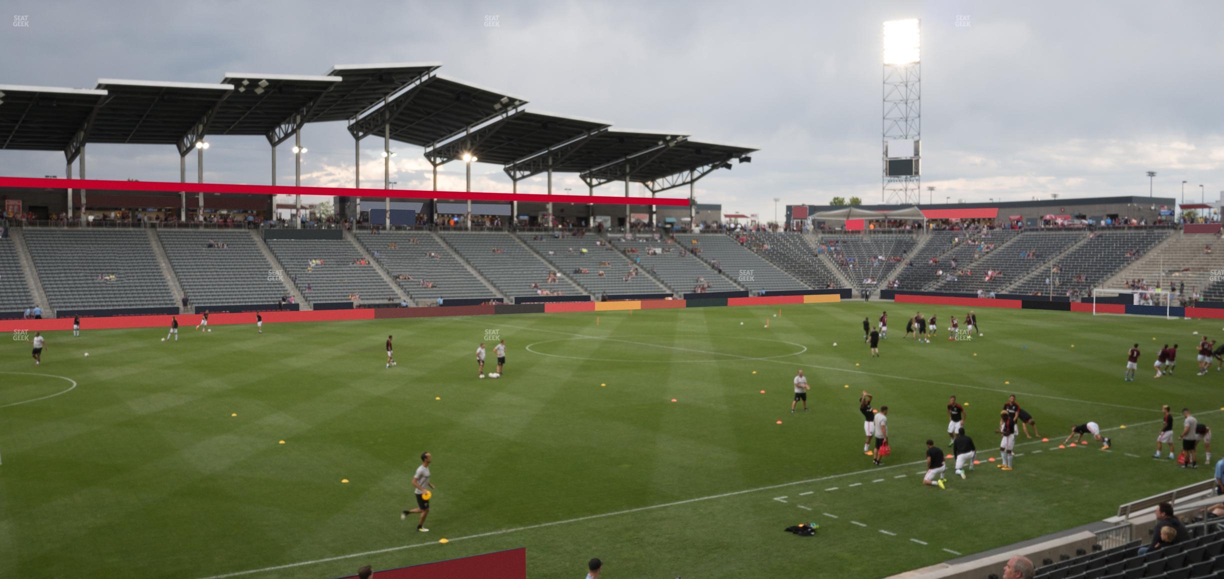 Seating view for Dick's Sporting Goods Park Section 132