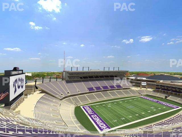 Seating view for Amon G. Carter Stadium Section 413