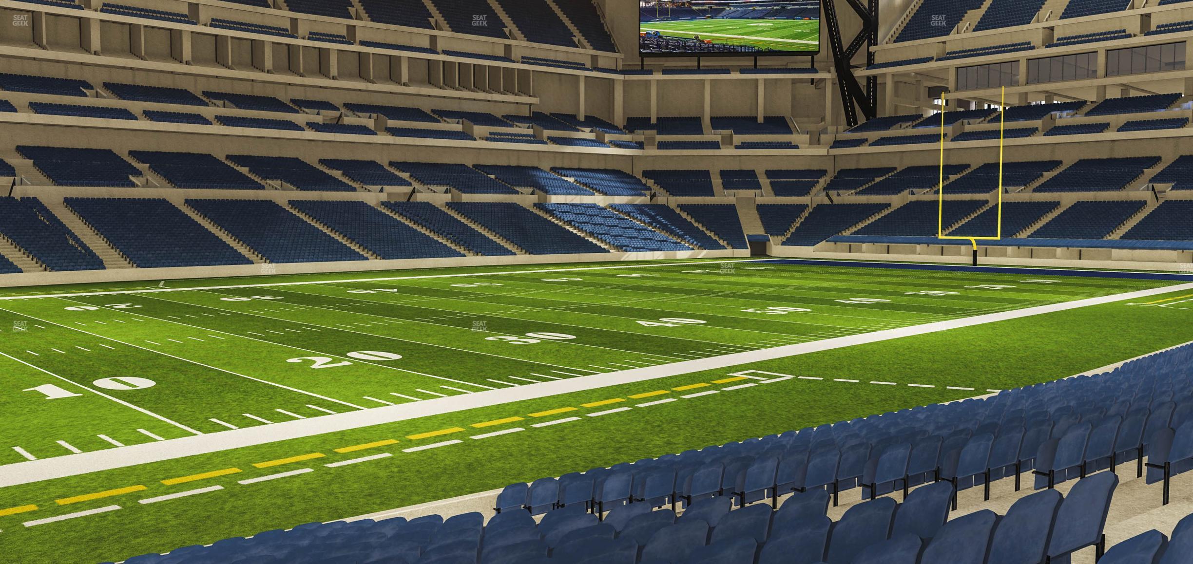 Seating view for Lucas Oil Stadium Section 144