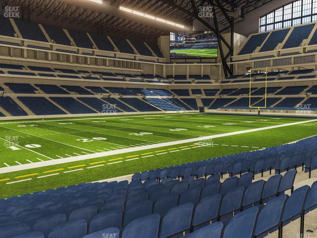 Seating view for Lucas Oil Stadium Section 144