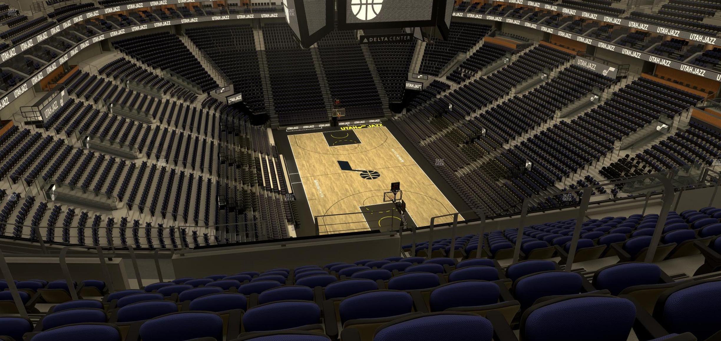 Seating view for Delta Center Section 104