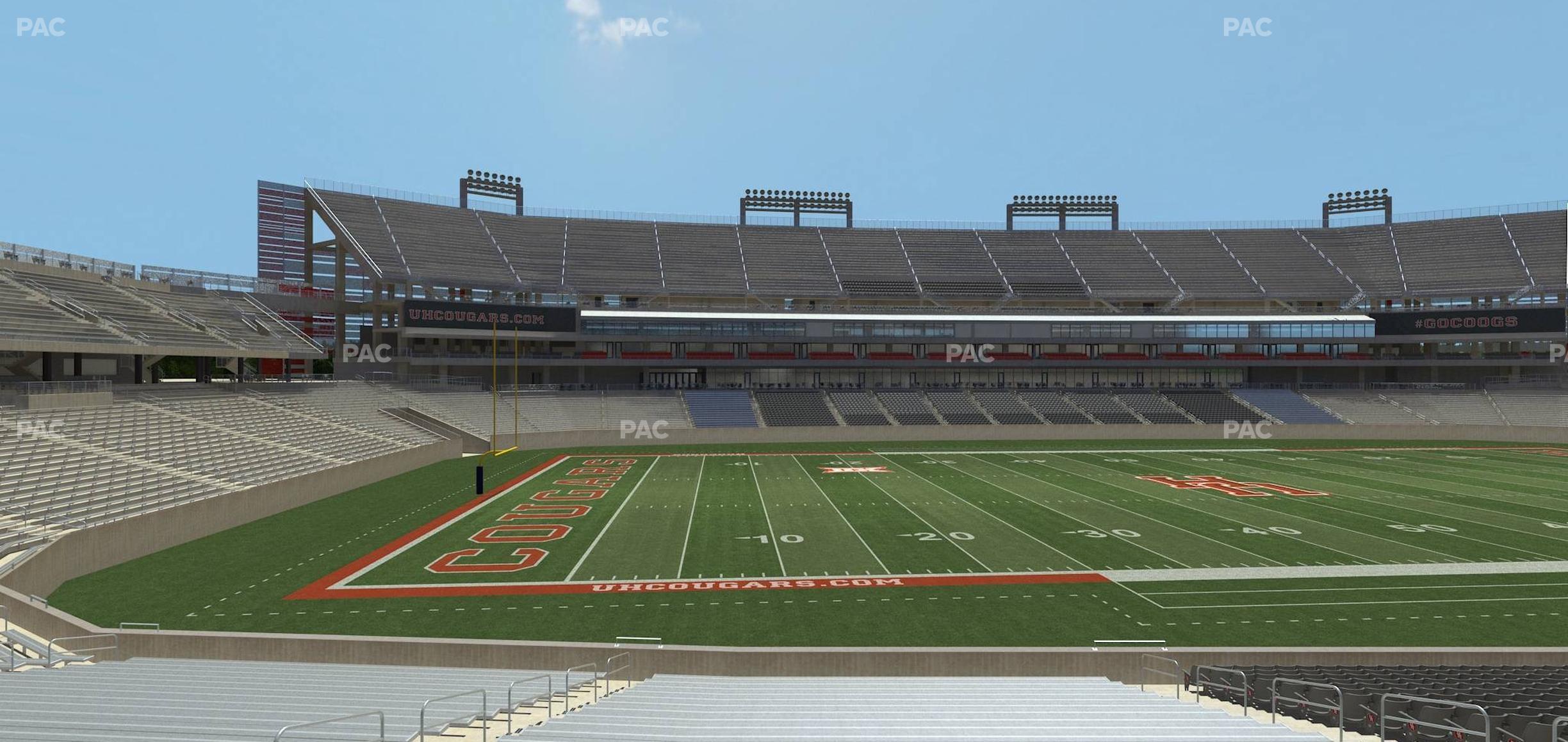 Seating view for TDECU Stadium Section 132