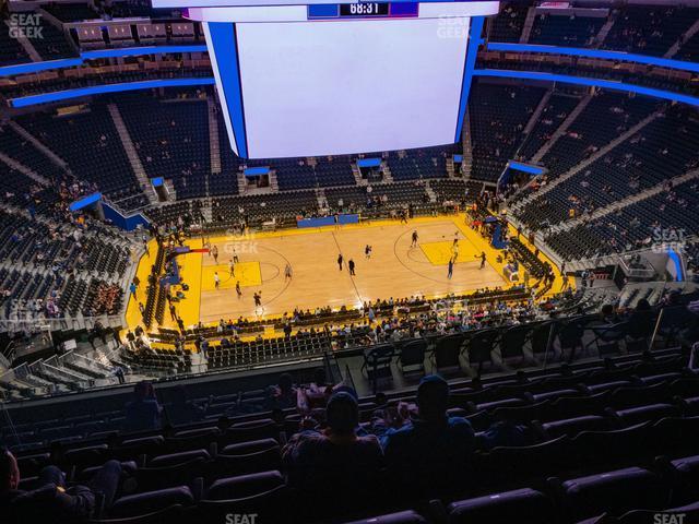 Seating view for Chase Center Section 221