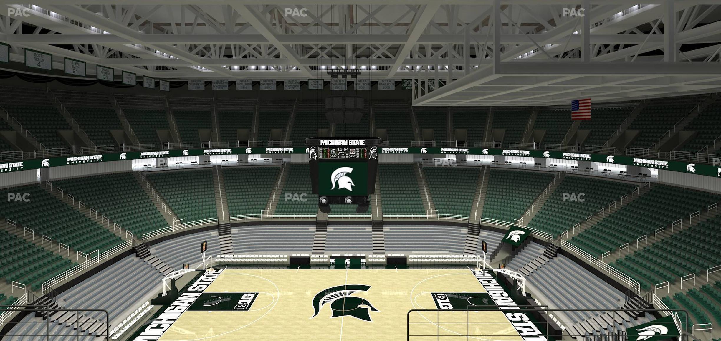 Seating view for Jack Breslin Student Events Center Section 227