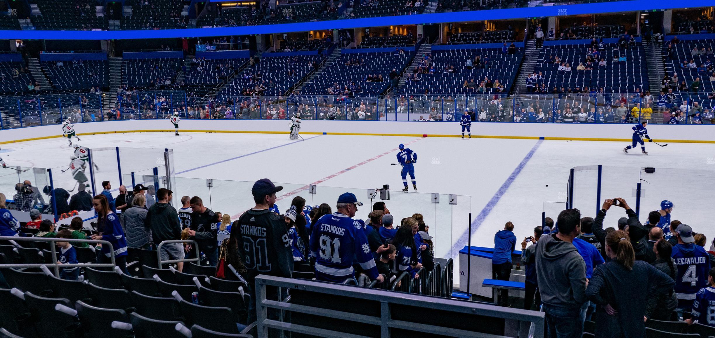 Seating view for Amalie Arena Section 130