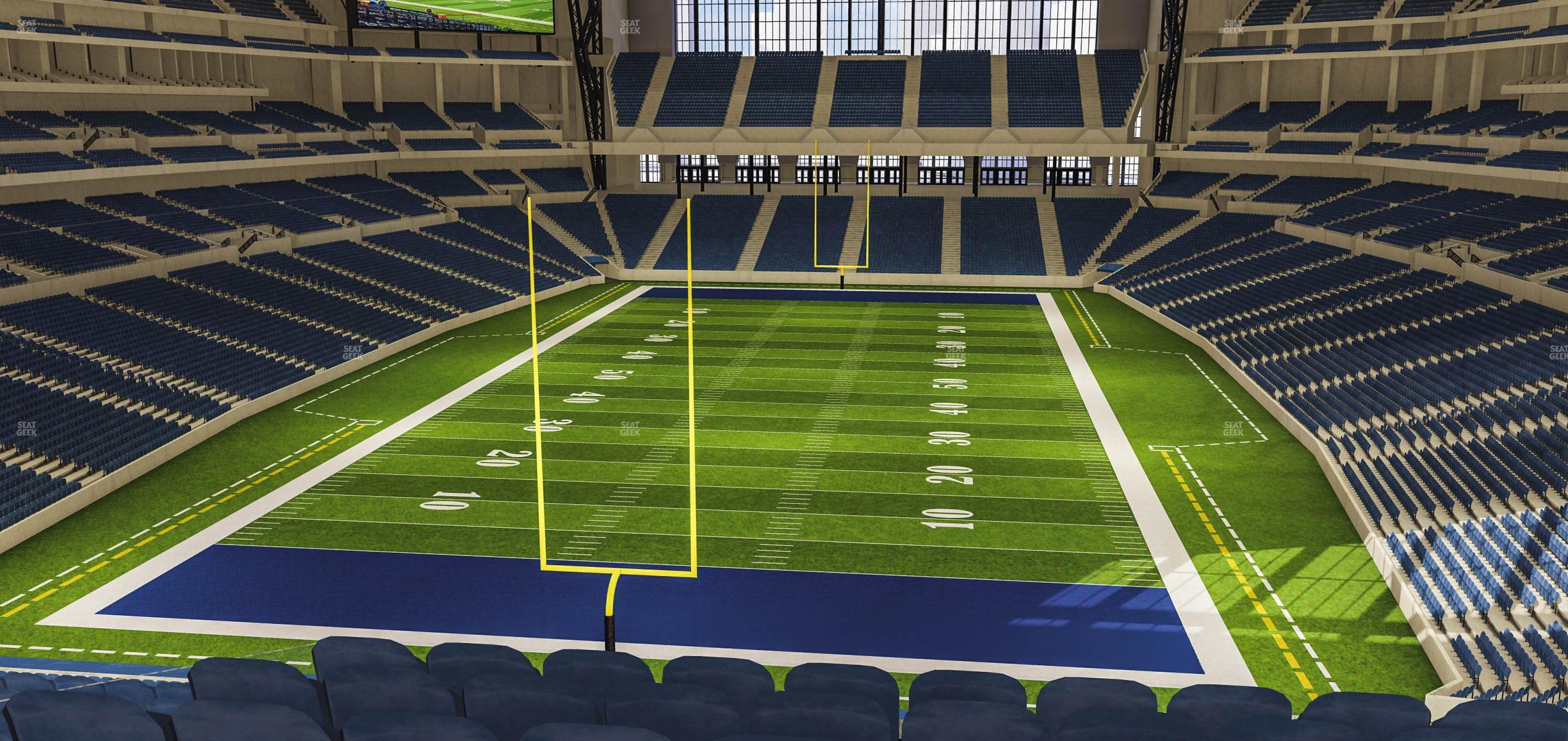 Seating view for Lucas Oil Stadium Section 425