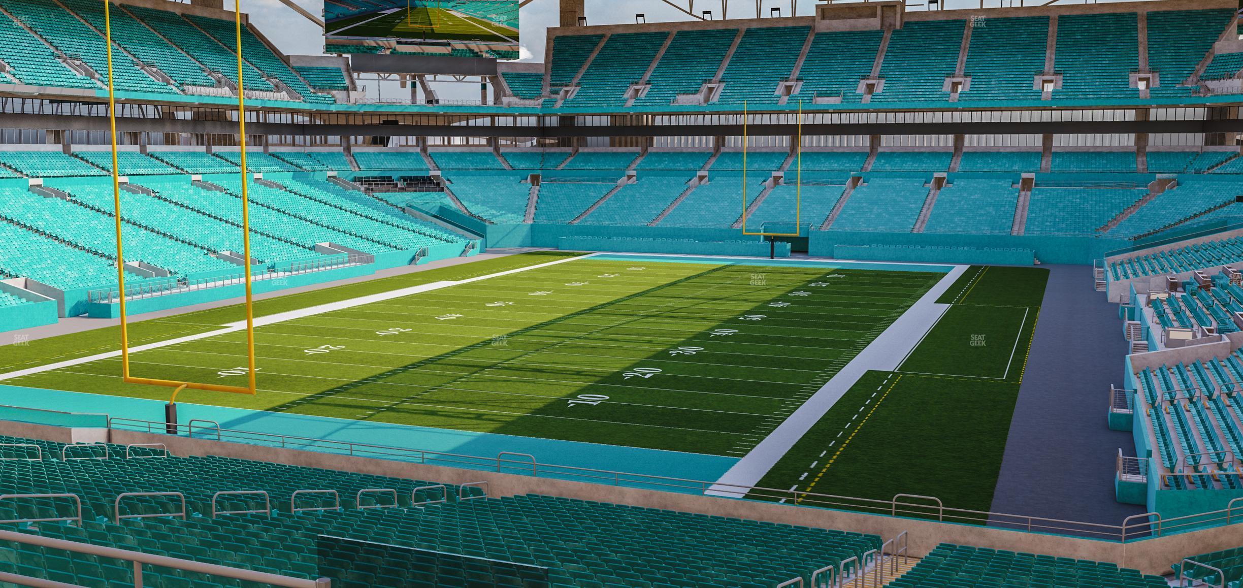 Seating view for Hard Rock Stadium Section 201